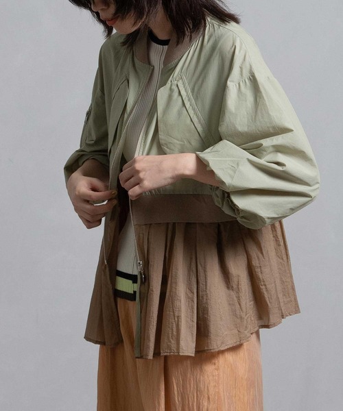 セール】ミリタリーバルーンスリーブブルゾン（ブルゾン）｜MARECHAL