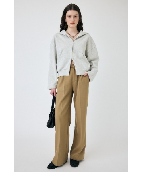 MOUSSY(マウジー)の「ZIP UP フ―ディー(スウェット・レディース・杢グレー/ブラック・FREE)」の10枚目の写真