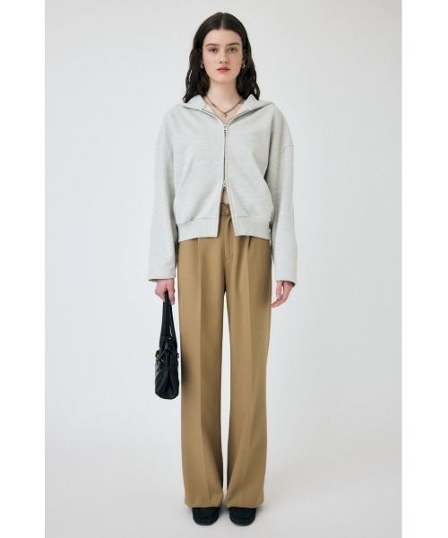 MOUSSY(マウジー)の「ZIP UP フ―ディー(スウェット・レディース・杢グレー/ブラック・FREE)」の11枚目の写真