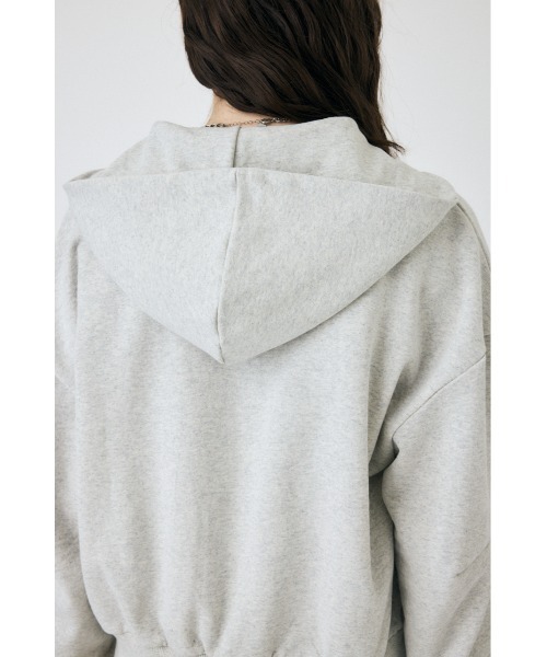 MOUSSY(マウジー)の「ZIP UP フ―ディー(スウェット・レディース・杢グレー/ブラック・FREE)」の17枚目の写真