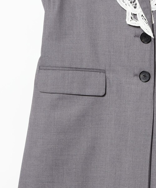 Ray BEAMS（レイビームス）の「RBS / バテン レース トリム サロペット（サロペット/オーバーオール・レディース・ブラック/グレー・0/1）」の12枚目の写真