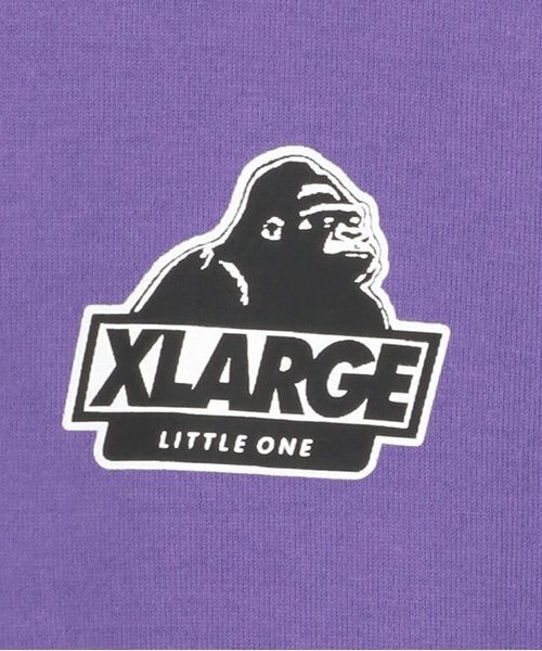 XLARGE KIDS（エクストララージキッズ）の「【人気商品再入荷】【直営店で取り扱い無し】袖レイヤード風半袖Tシャツ（Tシャツ/カットソー・キッズ・ホワイト/レッド/パープル・100cm/110cm/120cm/130cm/140cm）」の6枚目の写真