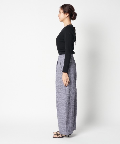 HELIOPOLE（エリオポール）の「JACQUARD CURVY PANTS（その他パンツ