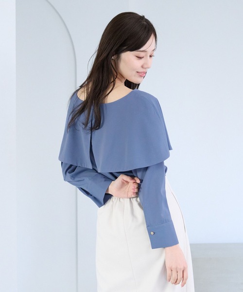 Andemiu(アンデミュウ)の「オフショルブラウス325564(シャツ/ブラウス・レディース・ブラック/オフホワイト/ブルー・FREE)」の8枚目の写真