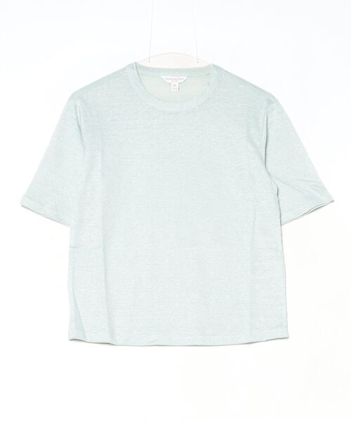 Banana Republic（バナナリパブリック）の「リラックス リネン Tシャツ（Tシャツ/カットソー・レディース・カーキ/ブラック/イエロー/グリーン/ホワイト×ブルー/ブルー/ブラック系その他・M/L/S/XS）」の10枚目の写真