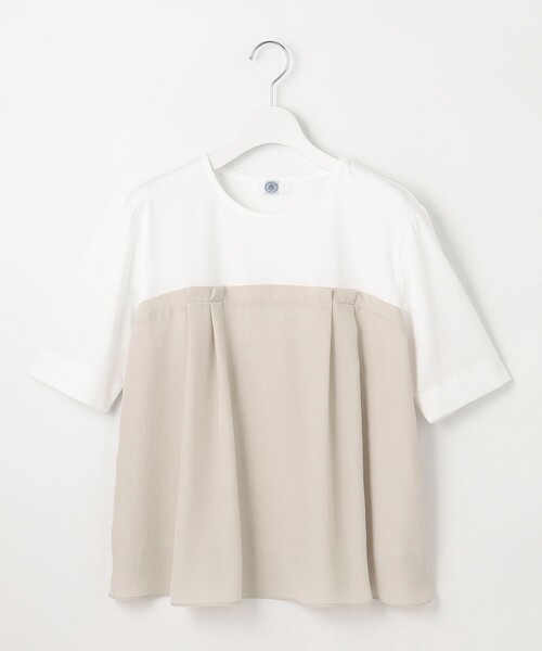 J.PRESS（ジェイプレス）の「【洗える】ドッキングジャージー ビスチェライク プルオーバー（Tシャツ/カットソー・レディース・ブラック系1/ライトグレー系2/ベージュ系1・MEDIUM/LARGE）」の11枚目の写真