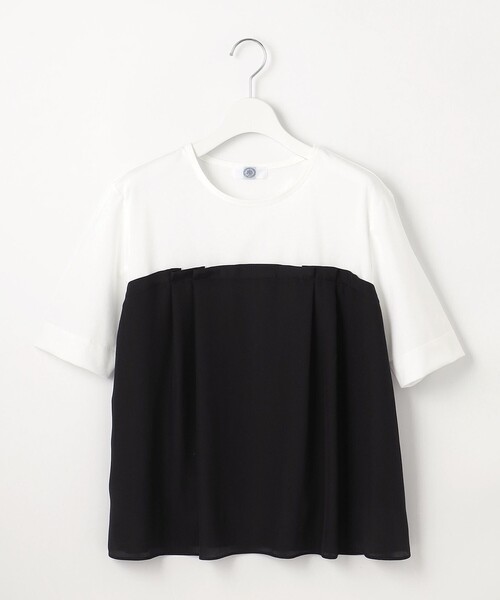 J.PRESS（ジェイプレス）の「【洗える】ドッキングジャージー ビスチェライク プルオーバー（Tシャツ/カットソー・レディース・ブラック系1/ライトグレー系2/ベージュ系1・MEDIUM/LARGE）」の13枚目の写真