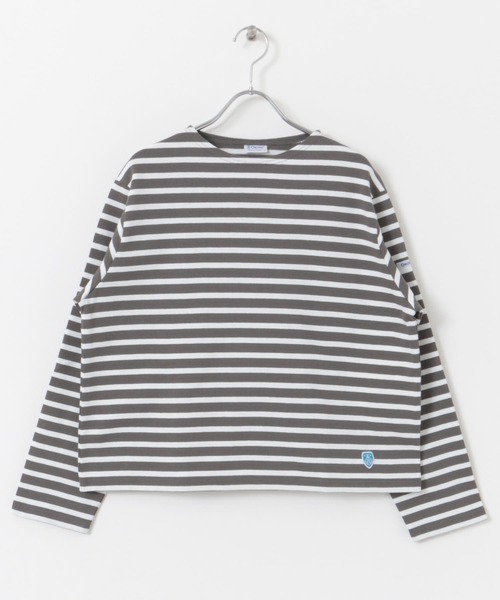ORCIVAL(オーシバル)の「ORCIVAL CREW NECK LONG-SLEEVE PULLOVER(Tシャツ/カットソー・レディース・インディゴブルー/ピンク/ライトブルー/グレー系その他・1)」の1枚目の写真