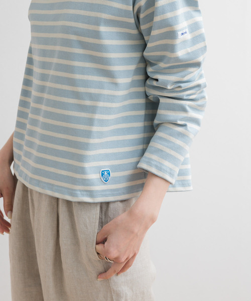 ORCIVAL(オーシバル)の「ORCIVAL CREW NECK LONG-SLEEVE PULLOVER(Tシャツ/カットソー・レディース・インディゴブルー/ピンク/ライトブルー/グレー系その他・1)」の20枚目の写真
