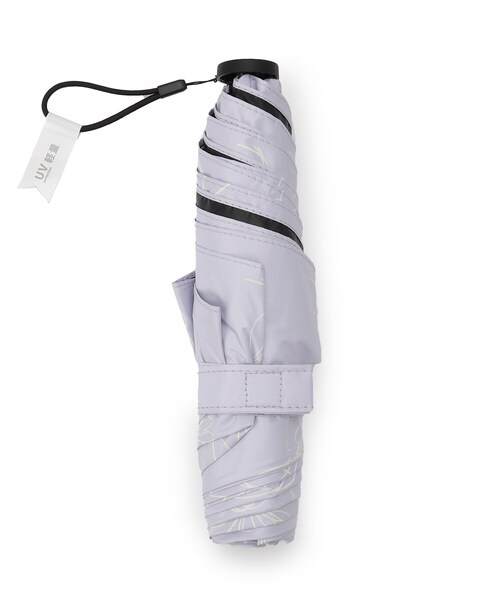 SHOO・LA・RUE（シューラルー）の「【折りたたみ傘/晴雨兼用/because】スーパーライトフラワーミニ（折りたたみ傘・レディース・ホワイト系3/ブラック系/ライトパープル・00）」の5枚目の写真