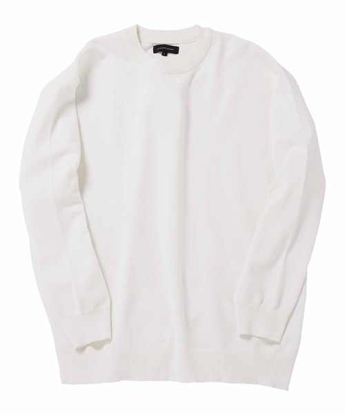 jiggys shop（ジギーズショップ）の「タンブラー乾燥対応 クルーネック ドライタッチ タフニットセーター（ニット/セーター・メンズ・ブルー系その他/グレー系その他2/ネイビー/ライトグレー/グレー系その他/ブラック/オフホワイト/チャコールグレー・SMALL/X-LARGE/MEDIUM/LARGE）」の12枚目の写真