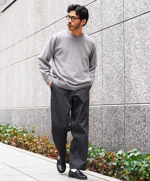 jiggys shop（ジギーズショップ）の「タンブラー乾燥対応 クルーネック ドライタッチ タフニットセーター（ニット/セーター・メンズ・ブルー系その他/グレー系その他2/ネイビー/ライトグレー/グレー系その他/ブラック/オフホワイト/チャコールグレー・SMALL/X-LARGE/MEDIUM/LARGE）」の18枚目の写真