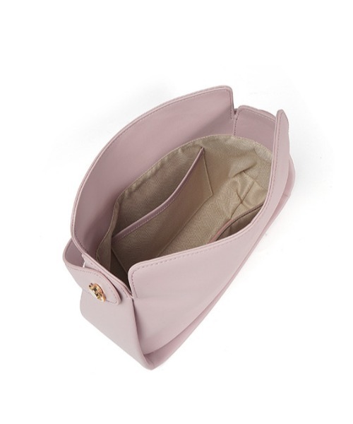 NiiNa（ニーナ）の「【 NiiNa / ニーナ 】高品質牛革  2way  ワンハンドル スクエアフォルム レザーバッグ（ショルダーバッグ・レディース・ピンク/ベージュ/ブラック・FREE）」の8枚目の写真