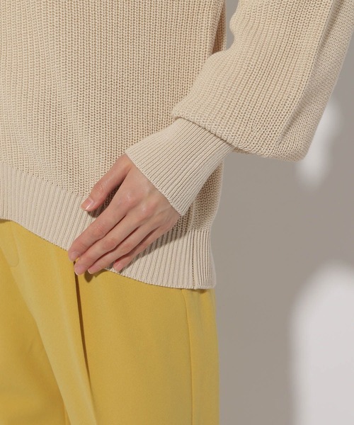 Elura（エルーラ）の「リネンライクジップカーディガン／291211（カーディガン/ボレロ・レディース・ブラック/ブラウン系その他/オフホワイト/オレンジ・FREE）」の9枚目の写真