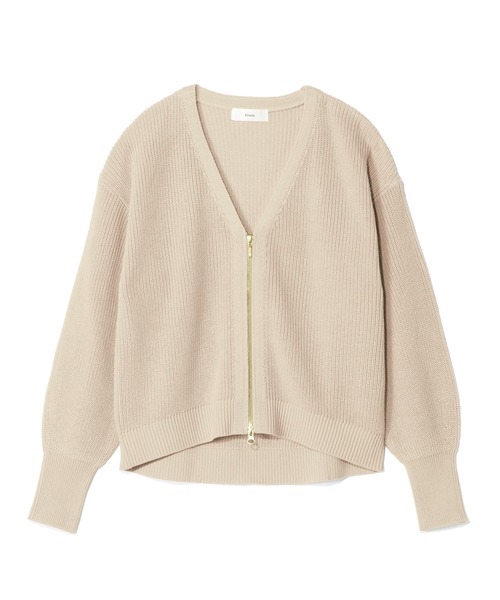 Elura（エルーラ）の「リネンライクジップカーディガン／291211（カーディガン/ボレロ・レディース・ブラック/ブラウン系その他/オフホワイト/オレンジ・FREE）」の18枚目の写真