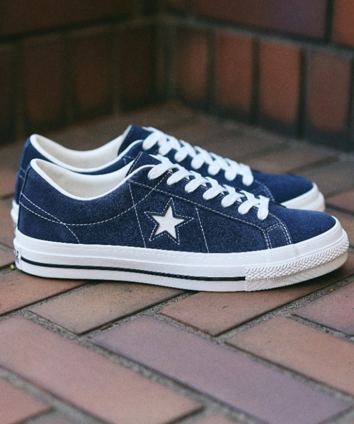 CONVERSE(コンバース)の「ONE STAR SUEDE 35200862(スニーカー・メンズ・ブルー・4h/5/5h/6h/7/7h/8/8h/9/9h/10h/4)」の3枚目の写真