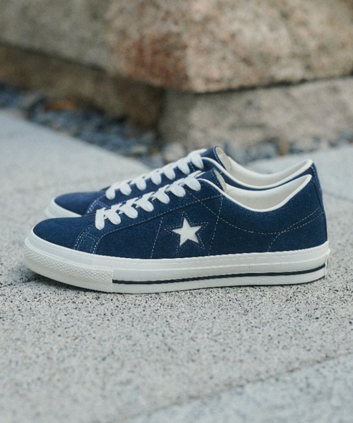 CONVERSE(コンバース)の「ONE STAR SUEDE 35200862(スニーカー・メンズ・ブルー・4h/5/5h/6h/7/7h/8/8h/9/9h/10h/4)」の6枚目の写真