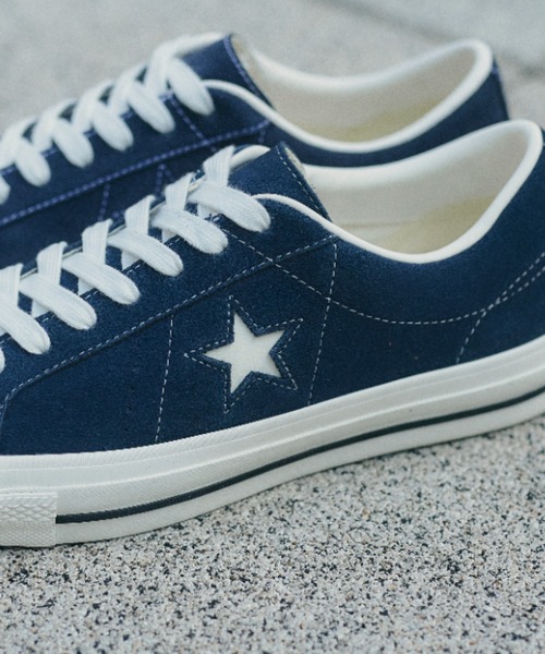 CONVERSE(コンバース)の「ONE STAR SUEDE 35200862(スニーカー・メンズ・ブルー・4h/5/5h/6h/7/7h/8/8h/9/9h/10h/4)」の8枚目の写真