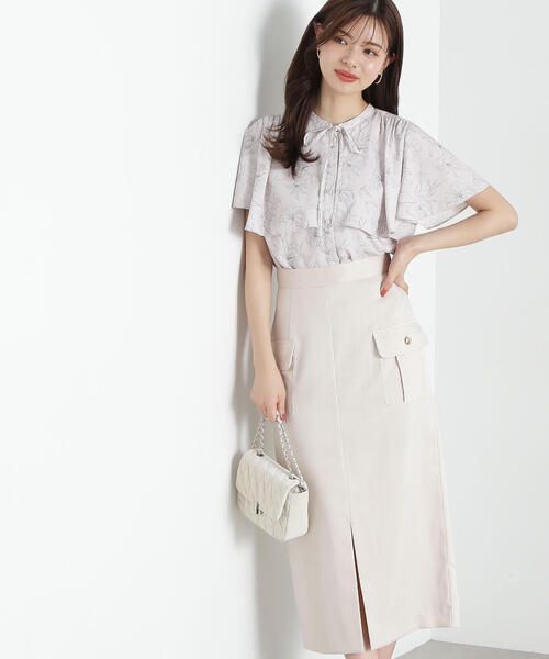 PROPORTION BODY DRESSING（プロポーションボディドレッシング）の「ポケット付きナロースカート / 1215120405（スカート・レディース・ベージュ/ネイビー/ピンク・SMALL/MEDIUM）」の13枚目の写真