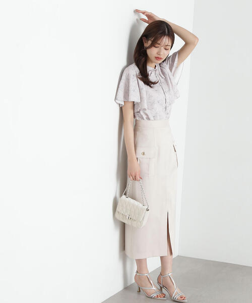 PROPORTION BODY DRESSING（プロポーションボディドレッシング）の「ポケット付きナロースカート / 1215120405（スカート・レディース・ベージュ/ネイビー/ピンク・SMALL/MEDIUM）」の14枚目の写真