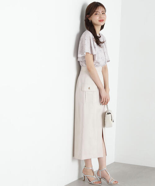 PROPORTION BODY DRESSING（プロポーションボディドレッシング）の「ポケット付きナロースカート / 1215120405（スカート・レディース・ベージュ/ネイビー/ピンク・SMALL/MEDIUM）」の15枚目の写真