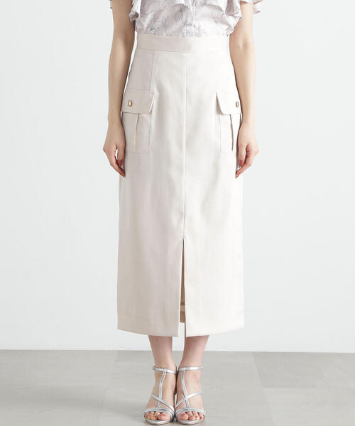 PROPORTION BODY DRESSING（プロポーションボディドレッシング）の「ポケット付きナロースカート / 1215120405（スカート・レディース・ベージュ/ネイビー/ピンク・SMALL/MEDIUM）」の18枚目の写真