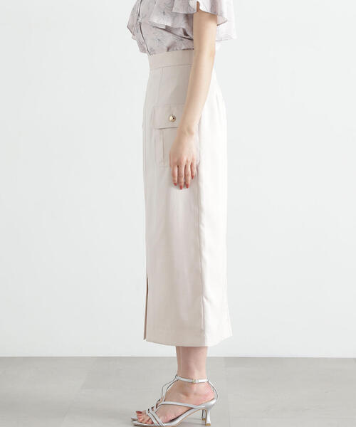 PROPORTION BODY DRESSING（プロポーションボディドレッシング）の「ポケット付きナロースカート / 1215120405（スカート・レディース・ベージュ/ネイビー/ピンク・SMALL/MEDIUM）」の19枚目の写真