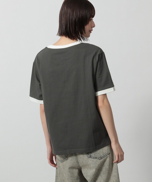 LAKOLE（ラコレ）の「リンガーロゴTEE / 324529（Tシャツ/カットソー・レディース・ブルー/オートミール/イエロー/チャコール・FREE）」の8枚目の写真