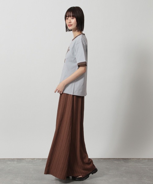 LAKOLE（ラコレ）の「リンガーロゴTEE / 324529（Tシャツ/カットソー・レディース・ブルー/オートミール/イエロー/チャコール・FREE）」の11枚目の写真