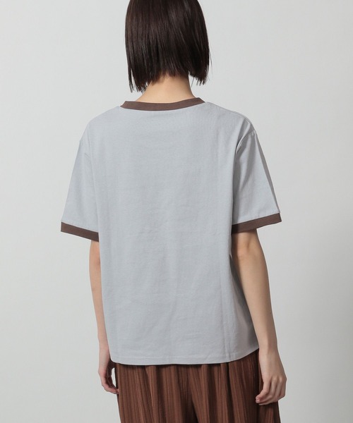 LAKOLE（ラコレ）の「リンガーロゴTEE / 324529（Tシャツ/カットソー・レディース・ブルー/オートミール/イエロー/チャコール・FREE）」の16枚目の写真