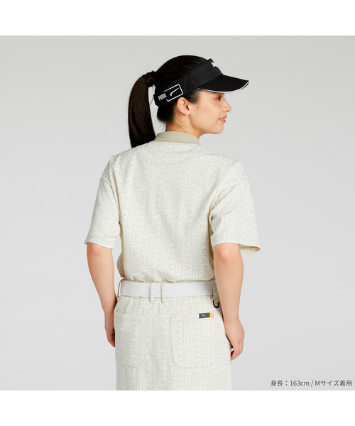 PUMA(プーマ)の「PUMA プーマ ウィメンズ ゴルフ FOG ジャガード AOP 半袖 ポロシャツ(ポロシャツ・レディース・ネイビー/ブラウン系その他7/ブラウン系その他・LARGE/MEDIUM/SMALL/X-LARGE)」の11枚目の写真