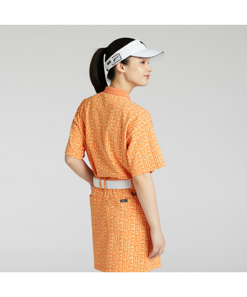 PUMA(プーマ)の「PUMA プーマ ウィメンズ ゴルフ FOG ジャガード AOP 半袖 ポロシャツ(ポロシャツ・レディース・ネイビー/ブラウン系その他7/ブラウン系その他・LARGE/MEDIUM/SMALL/X-LARGE)」の19枚目の写真