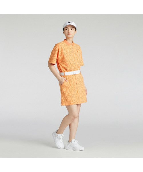 PUMA(プーマ)の「PUMA プーマ ウィメンズ ゴルフ FOG ジャガード AOP 半袖 ポロシャツ(ポロシャツ・レディース・ネイビー/ブラウン系その他7/ブラウン系その他・LARGE/MEDIUM/SMALL/X-LARGE)」の20枚目の写真