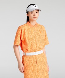 PUMA プーマ ウィメンズ ゴルフ FOG ジャガード AOP 半袖 ポロシャツ