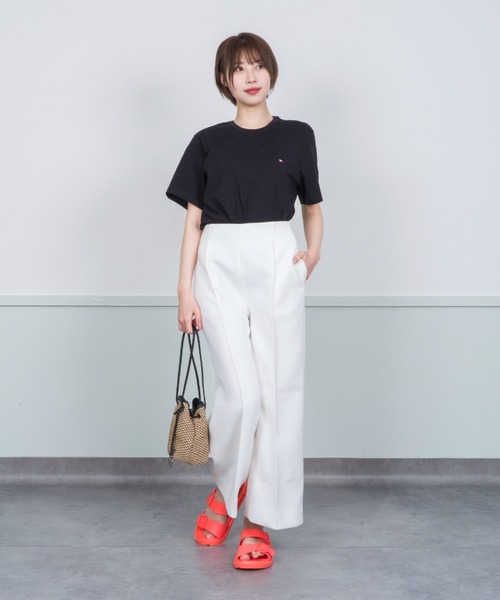 marco masi(マルコマージ)の「【MARCO MASI/マルコ・マージ】巾着 ミニショルダーバッグ バケツバッグ かごバッグ ラフィア(かごバッグ・レディース・ベージュ×ブラック・FREE)」の10枚目の写真