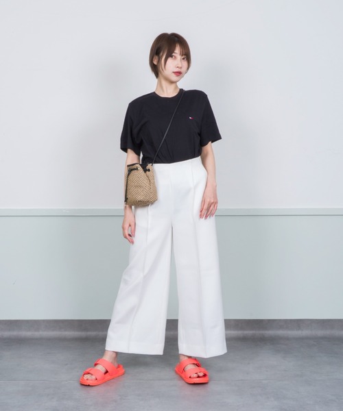 marco masi(マルコマージ)の「【MARCO MASI/マルコ・マージ】巾着 ミニショルダーバッグ バケツバッグ かごバッグ ラフィア(かごバッグ・レディース・ベージュ×ブラック・FREE)」の11枚目の写真