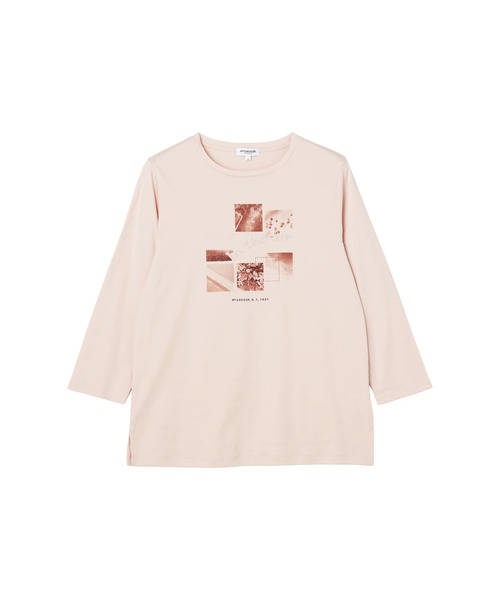 McGREGOR(マックレガー)の「スムース刺繍Tシャツ(Tシャツ/カットソー・レディース・ホワイト/グレー/ピンク・L/M)」の4枚目の写真
