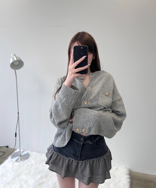 TITTY&CO.(ティティーアンドコー)の「フリル付きデニムスカート(スカート・レディース・ブルー/ブラック/ベージュ・SMALL/MEDIUM)」の7枚目の写真