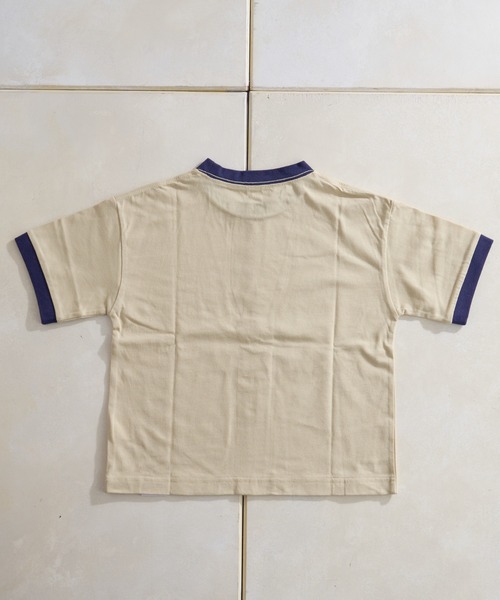 CIAOPANIC TYPY（チャオパニックティピー）の「【KIDS】【プチプラ】アソート柄リンガーTEE（Tシャツ/カットソー・キッズ・レッド/オレンジ/ブルー/イエロー/パープル/ネイビー/ミント/バーガンディー/グリーン/ブラック・MEDIUM/SMALL/XX-LARGE/X-LARGE/LARGE）」の15枚目の写真