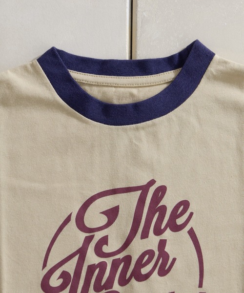 CIAOPANIC TYPY（チャオパニックティピー）の「【KIDS】【プチプラ】アソート柄リンガーTEE（Tシャツ/カットソー・キッズ・レッド/オレンジ/ブルー/イエロー/パープル/ネイビー/ミント/バーガンディー/グリーン/ブラック・MEDIUM/SMALL/XX-LARGE/X-LARGE/LARGE）」の14枚目の写真