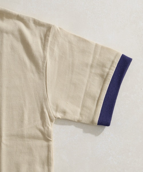 CIAOPANIC TYPY（チャオパニックティピー）の「【KIDS】【プチプラ】アソート柄リンガーTEE（Tシャツ/カットソー・キッズ・レッド/オレンジ/ブルー/イエロー/パープル/ネイビー/ミント/バーガンディー/グリーン/ブラック・MEDIUM/SMALL/XX-LARGE/X-LARGE/LARGE）」の12枚目の写真