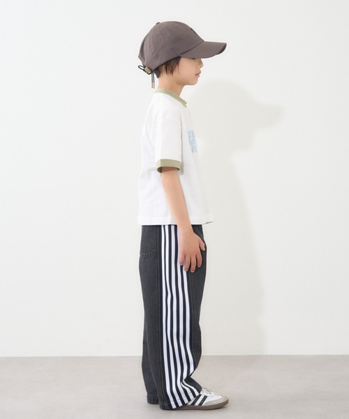 CIAOPANIC TYPY（チャオパニックティピー）の「【KIDS】【プチプラ】アソート柄リンガーTEE（Tシャツ/カットソー・キッズ・レッド/オレンジ/ブルー/イエロー/パープル/ネイビー/ミント/バーガンディー/グリーン/ブラック・MEDIUM/SMALL/XX-LARGE/X-LARGE/LARGE）」の22枚目の写真