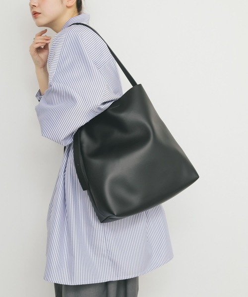 KBF（ケイビーエフ）の「ソフトイージーバケットBAG（ショルダーバッグ・レディース・ブラウン/ブラック・ONE）」の15枚目の写真