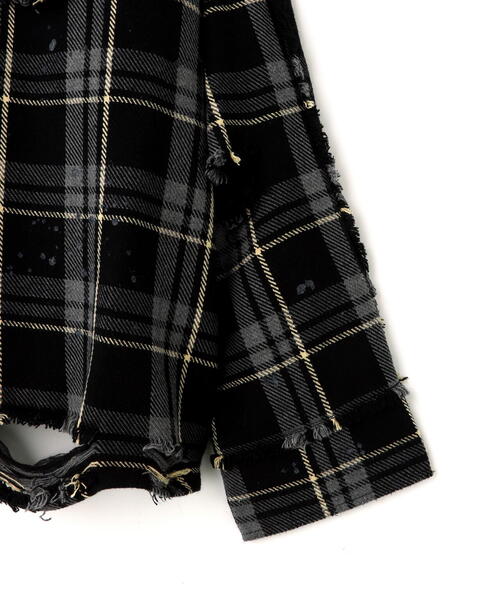 DANKE SCHON（ダンケシェーン）の「DankeSchon/ダンケシェーン/STUDS FLANNEL CHECK L/S SHIRTS（シャツ/ブラウス・メンズ・レッド/グレー/ブラック・M/L）」の9枚目の写真