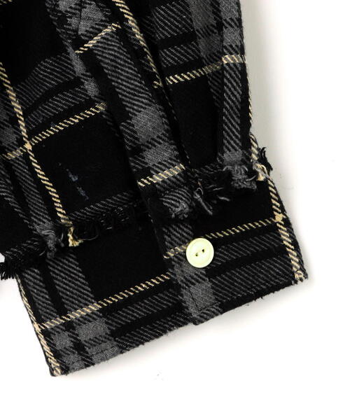 DANKE SCHON（ダンケシェーン）の「DankeSchon/ダンケシェーン/STUDS FLANNEL CHECK L/S SHIRTS（シャツ/ブラウス・メンズ・レッド/グレー/ブラック・M/L）」の8枚目の写真