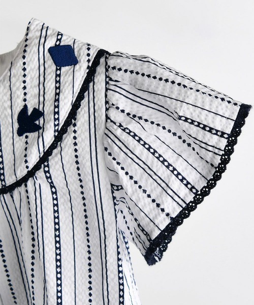 moimoln（モイモルン）の「マリワンピース（ワンピース・キッズ・ネイビー・110cm/100cm/90cm/80ｃｍ）」の6枚目の写真