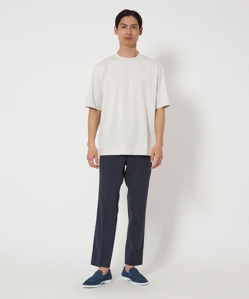 gim(ジム)の「<gim>25SS プラチナフェイスコットン Tシャツ(Tシャツ/カットソー・メンズ・ライトグレー/ブラック/ライラック・M/S/L)」の4枚目の写真