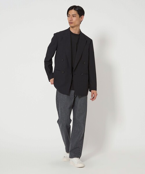 gim(ジム)の「<gim>25SS プラチナフェイスコットン Tシャツ(Tシャツ/カットソー・メンズ・ライトグレー/ブラック/ライラック・M/S/L)」の9枚目の写真