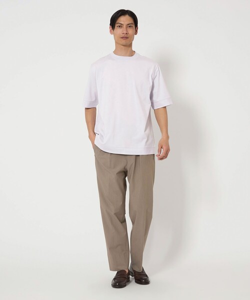 gim(ジム)の「<gim>25SS プラチナフェイスコットン Tシャツ(Tシャツ/カットソー・メンズ・ライトグレー/ブラック/ライラック・M/S/L)」の10枚目の写真