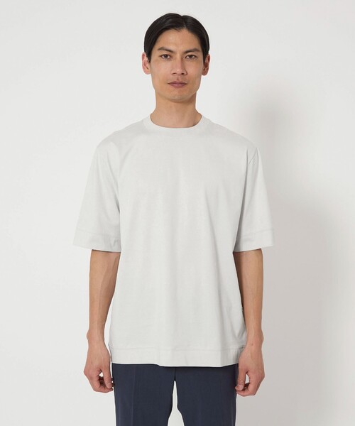 gim(ジム)の「<gim>25SS プラチナフェイスコットン Tシャツ(Tシャツ/カットソー・メンズ・ライトグレー/ブラック/ライラック・M/S/L)」の13枚目の写真